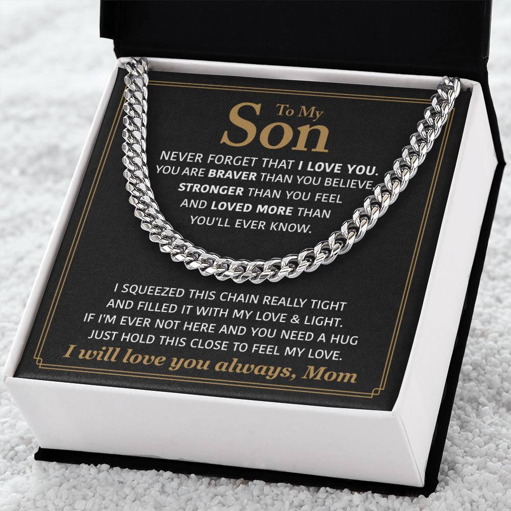 Perfect Gift For Son Cuban Link Chain