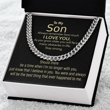 Cuban Link Chain For Son