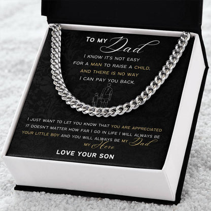 Cuban Link Chain Gift For Dad