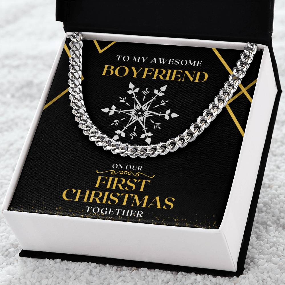 Chain Necklace To My Boyfriend On Our First Christmas Together Cuban Link Chain