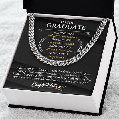 Graduation Gifts For Him Best Graduation Gifts For Boys High School Graduation Gift College Graduation Gift Meaningful Cuban Link Chain