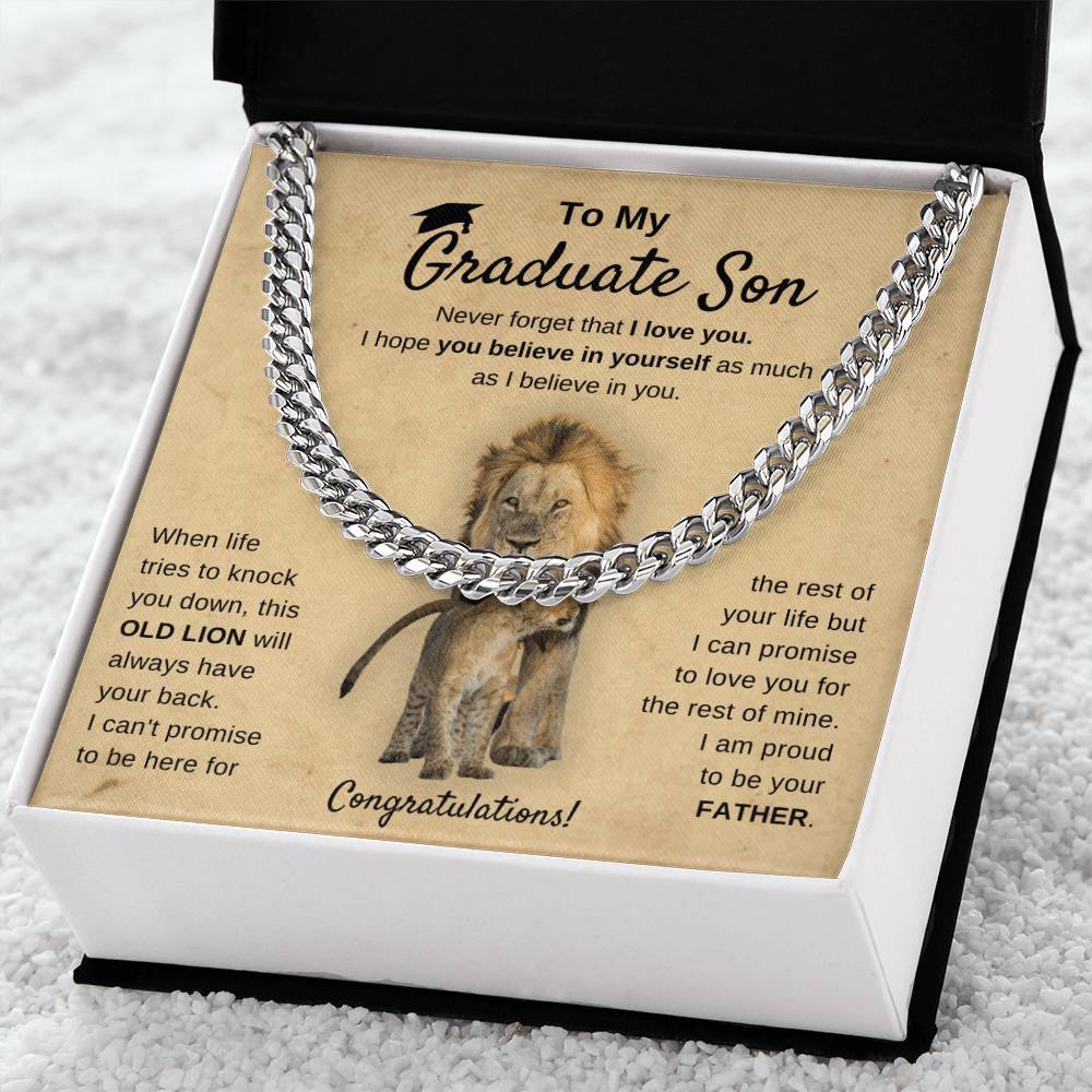 Graduation 2022 - I'm Proud Of You - Cuban Chain Cuban Link Chain