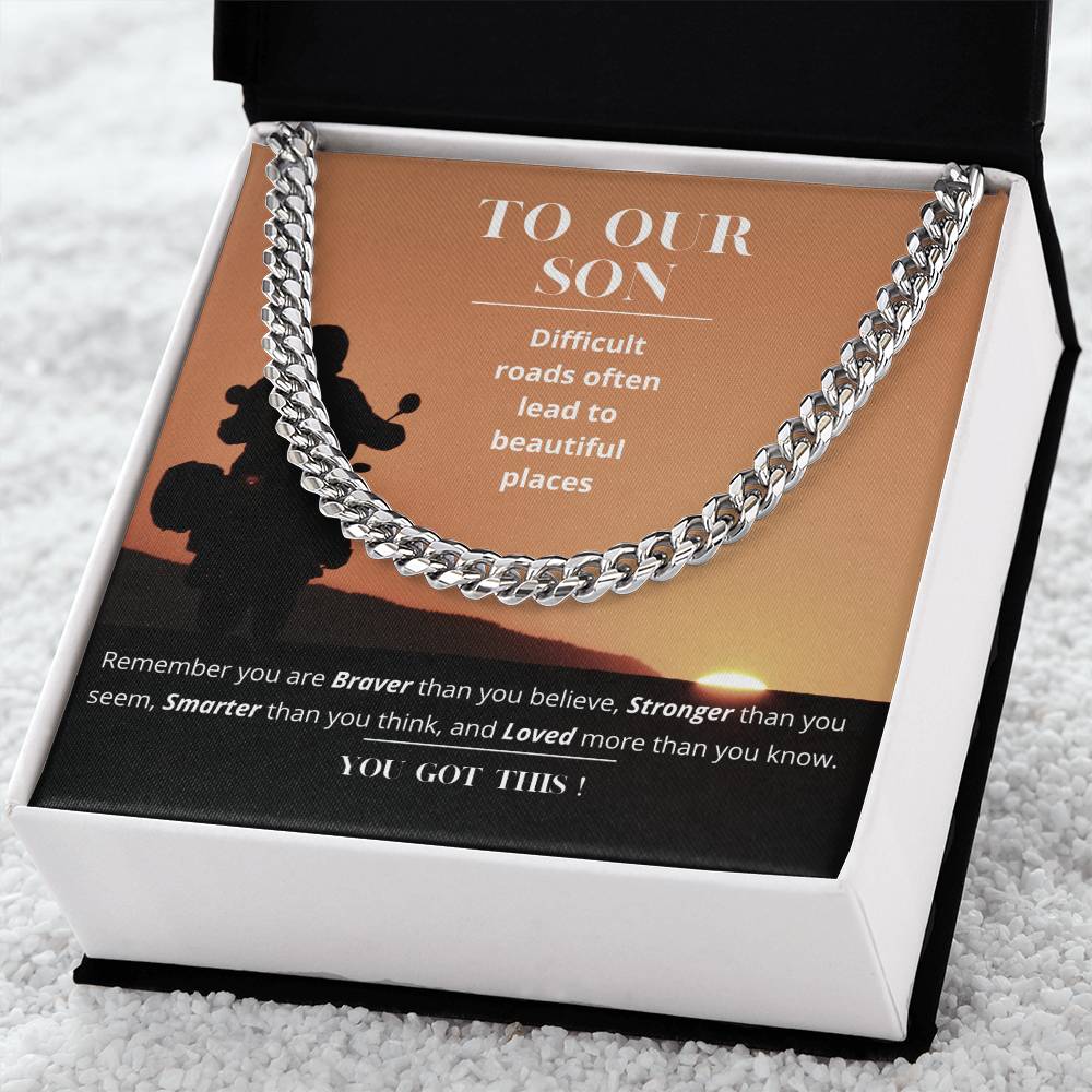 Son Gift Parents Cuban Link Chain Gift To Son Birthday Gift Father Son Gift Gift To Son From Mom Son Gift Ideas Specia