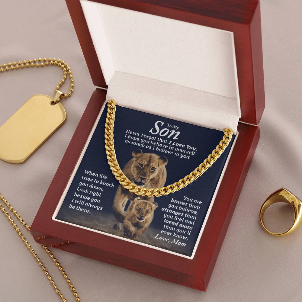 Perfect Gift For Son Cuban Link Chain