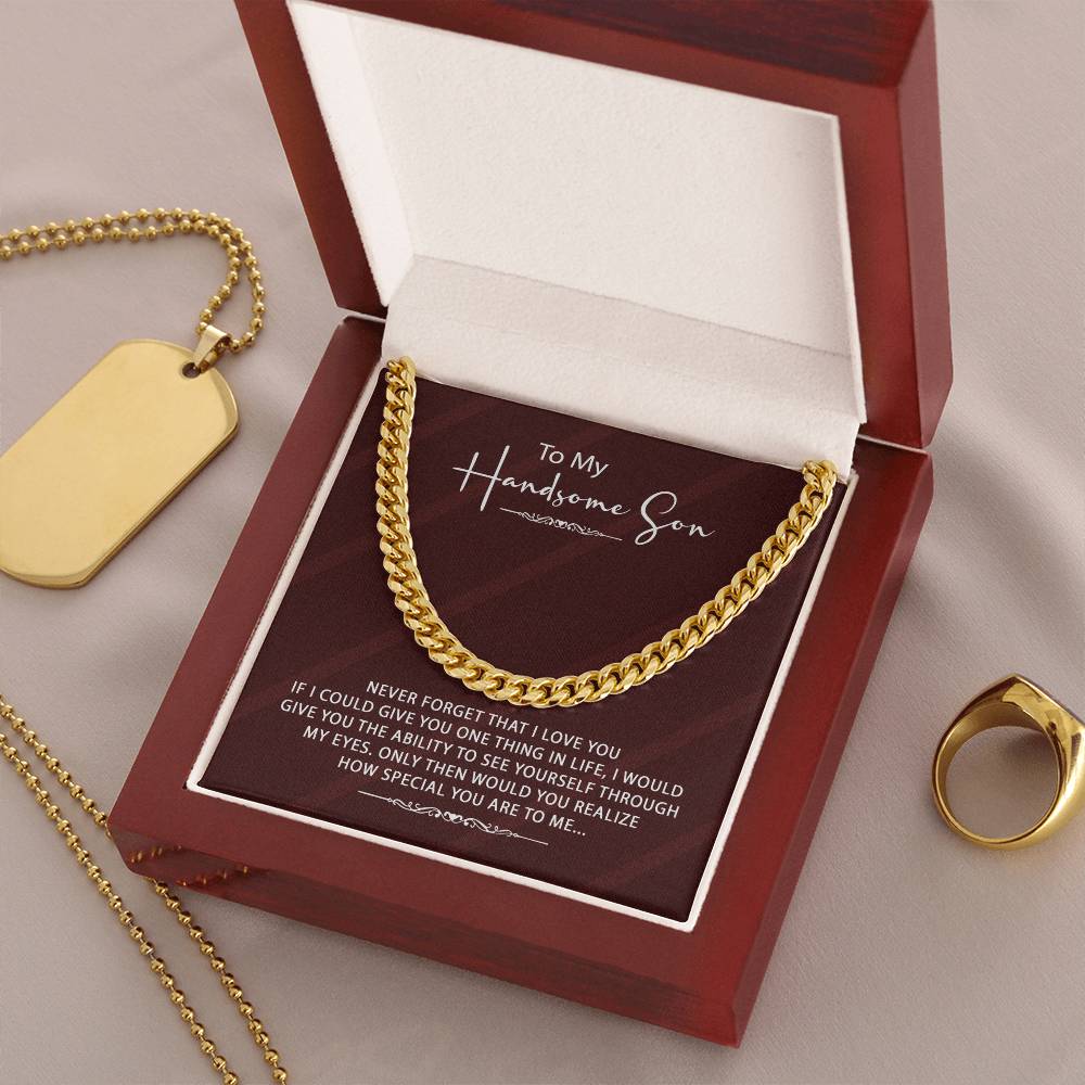 Stylish Gift For Son - Cuban Link Chain Necklace