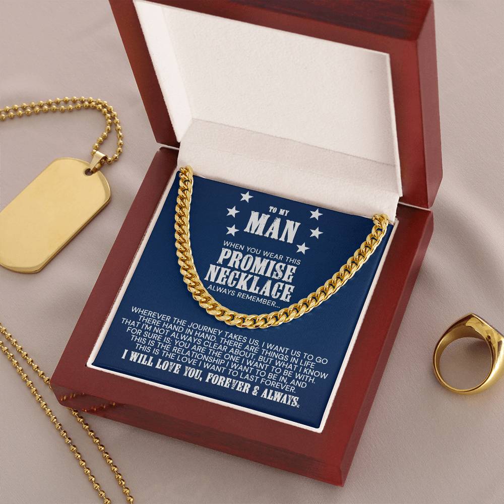 To My Man - Cuban Link Chain Necklace