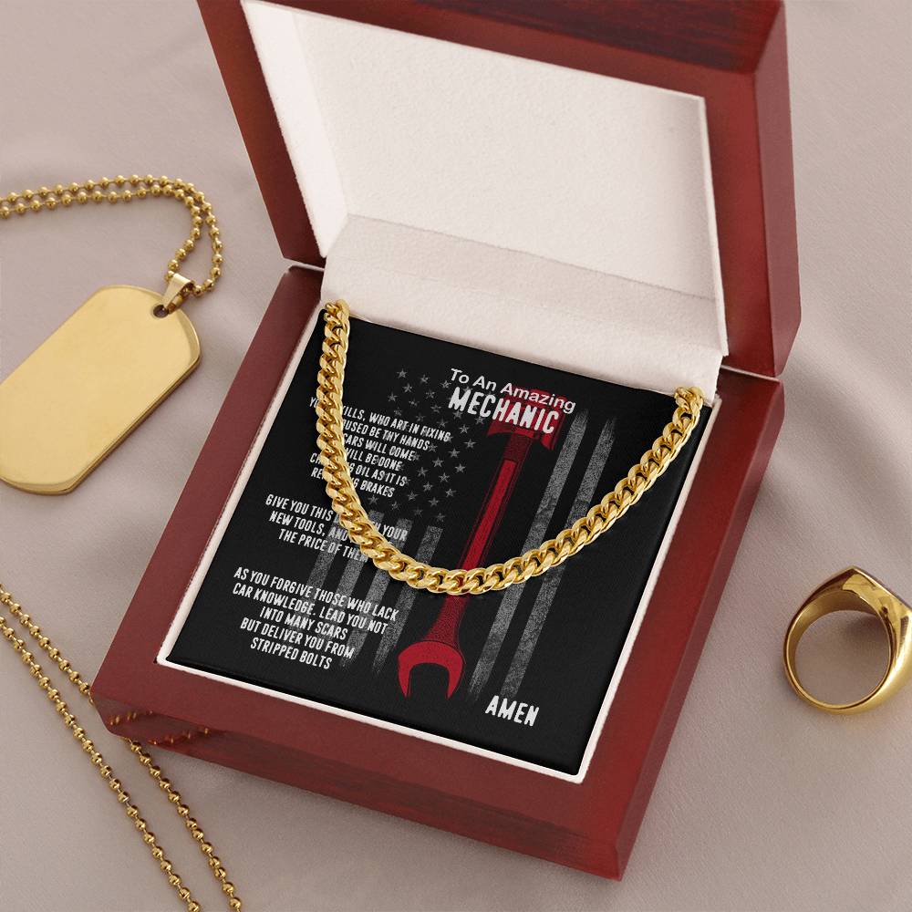 Mechanic Prayer Cuban Link Chain