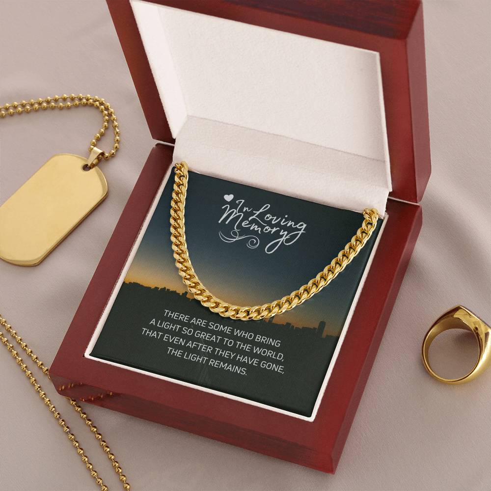 In Loving Memories Cuban Link Chain
