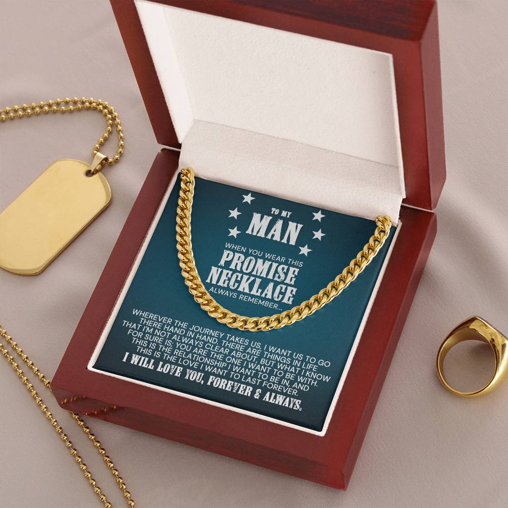 My Man - The Love I Want To Last Forever Cuban Link Chain