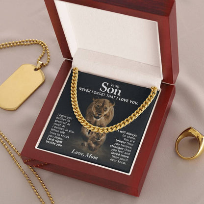 Perfect Gift For Son Cuban Link Chain