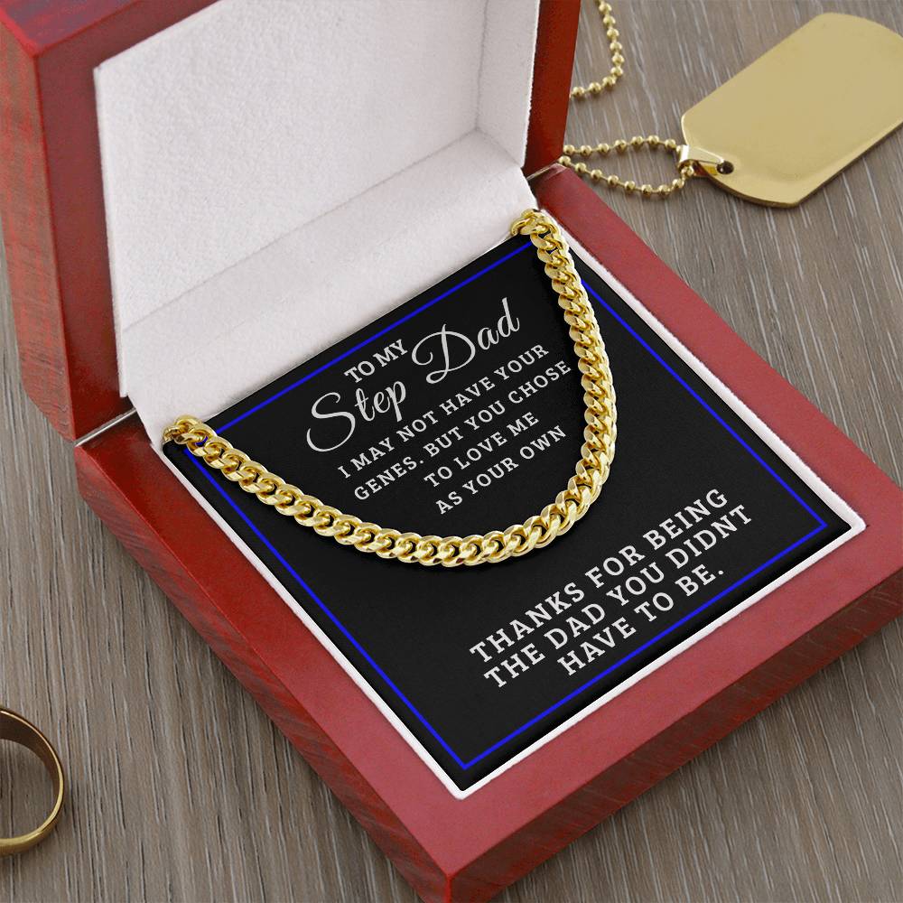 Perfect Gift For Step Dad Cuban Link Chain