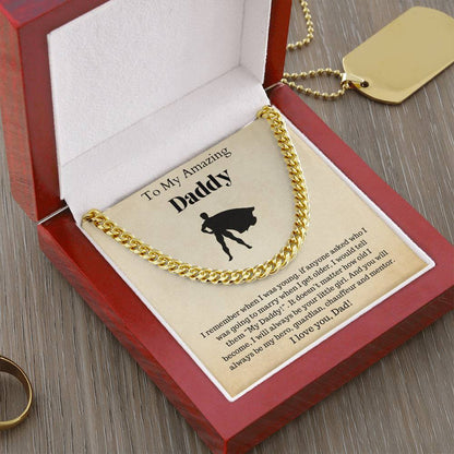 Fathers Day Gift Dad Gift Gifts For Dad Father&#39;S Day Gift For Dad Birthday Gift For Dad I Love You Dad Cuban Link Chain