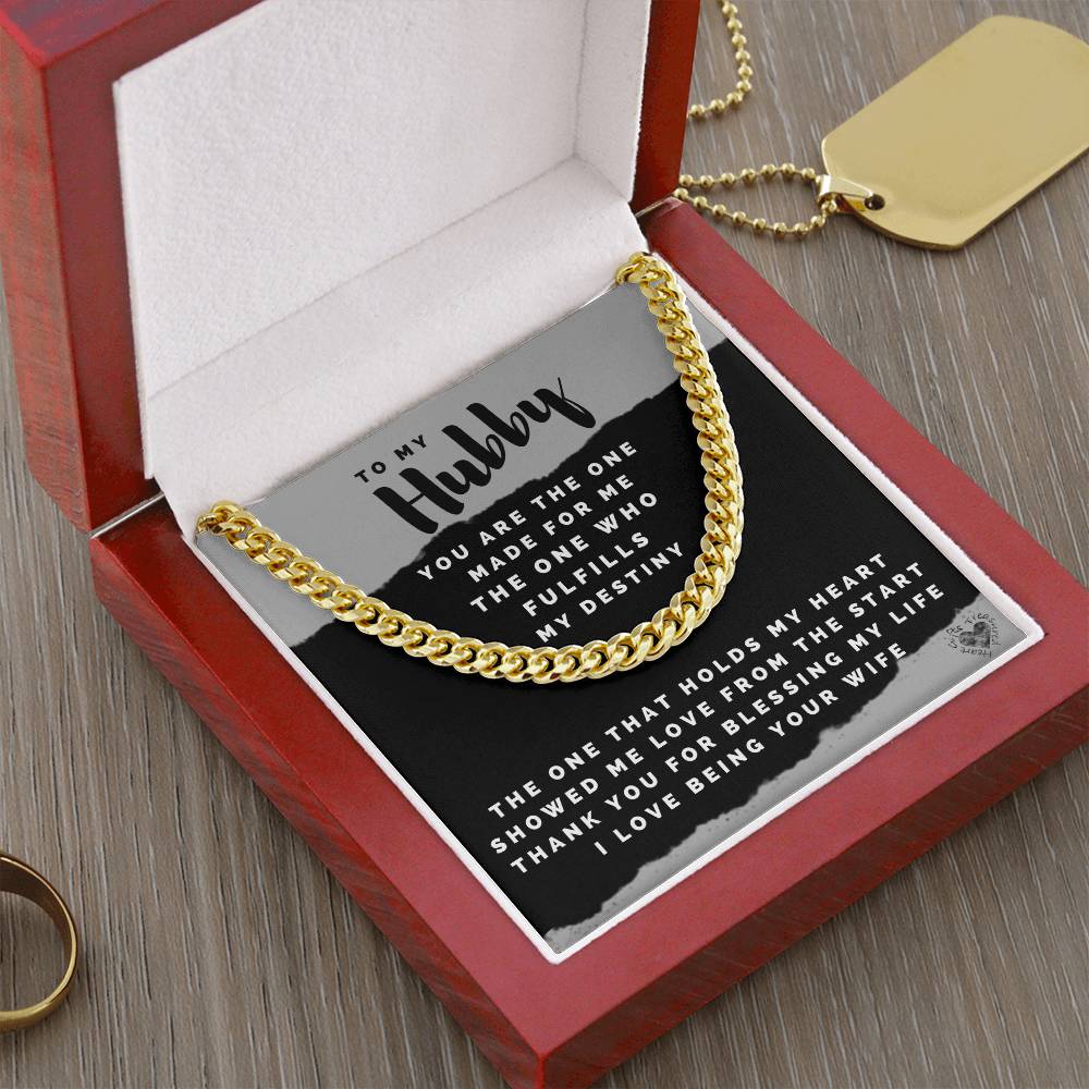 Hubby Chain Necklace For Men Cuban Link Chain