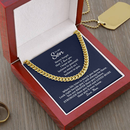 Perfect Gift For Son Cuban Link Chain