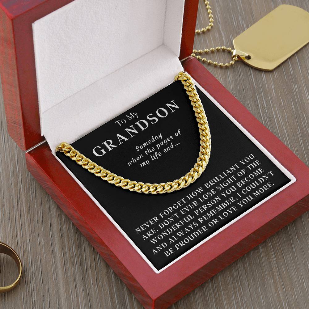 Happy Birthday Or Just To Say I Love You - Cuban Link Chain Necklace