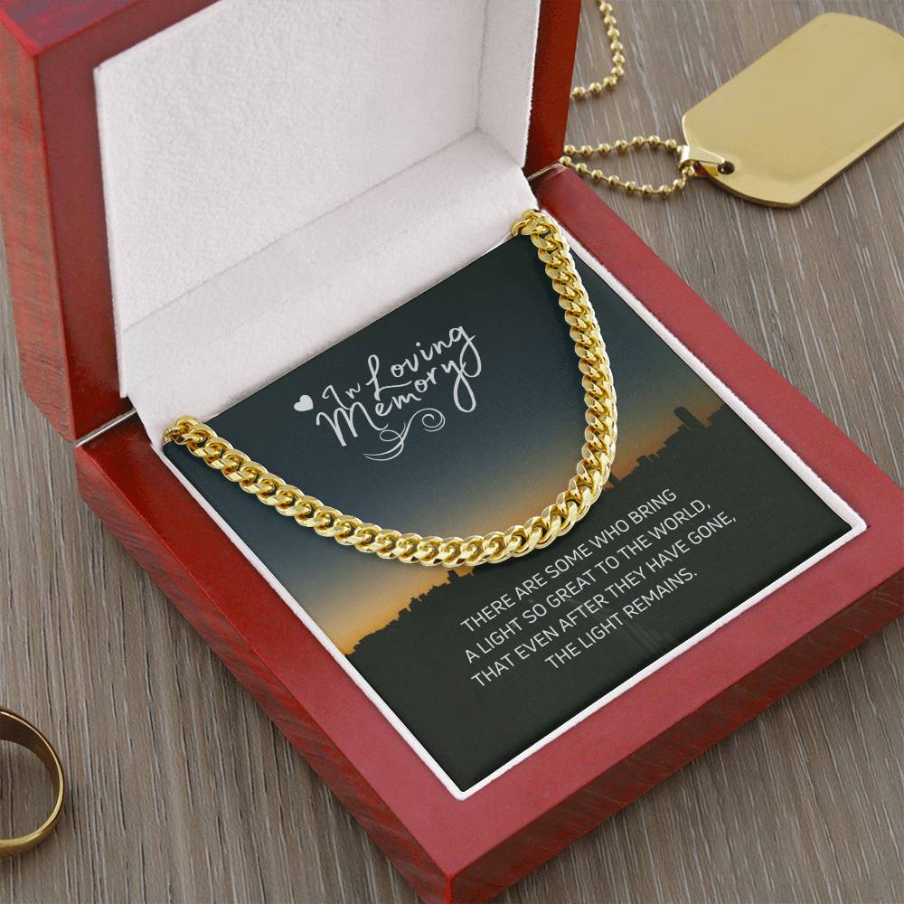 In Loving Memories Cuban Link Chain