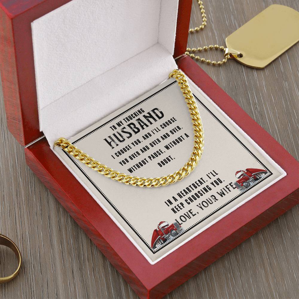 I Choose You Cuban Link Chain