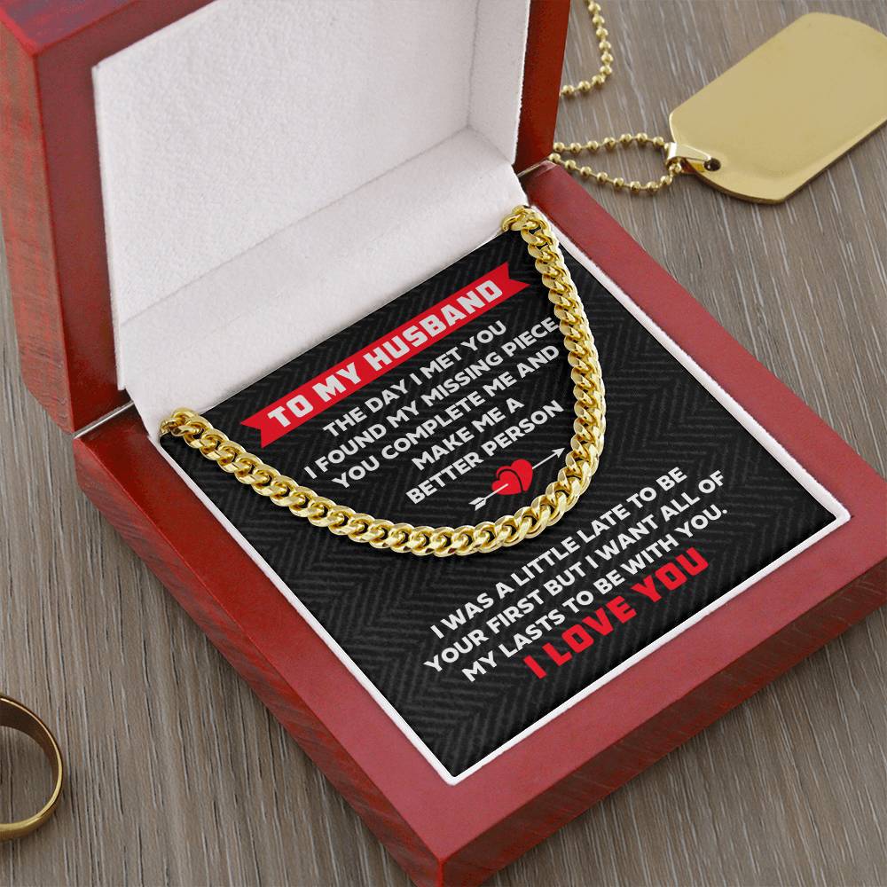 To My Husband - Cuban Link Chain