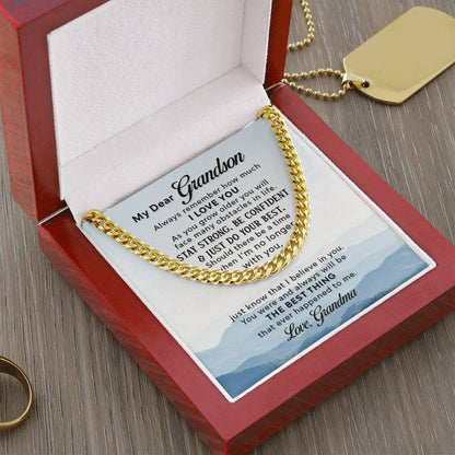 Gift For Grandson - Cuban Link Chain Necklace - Trending Now