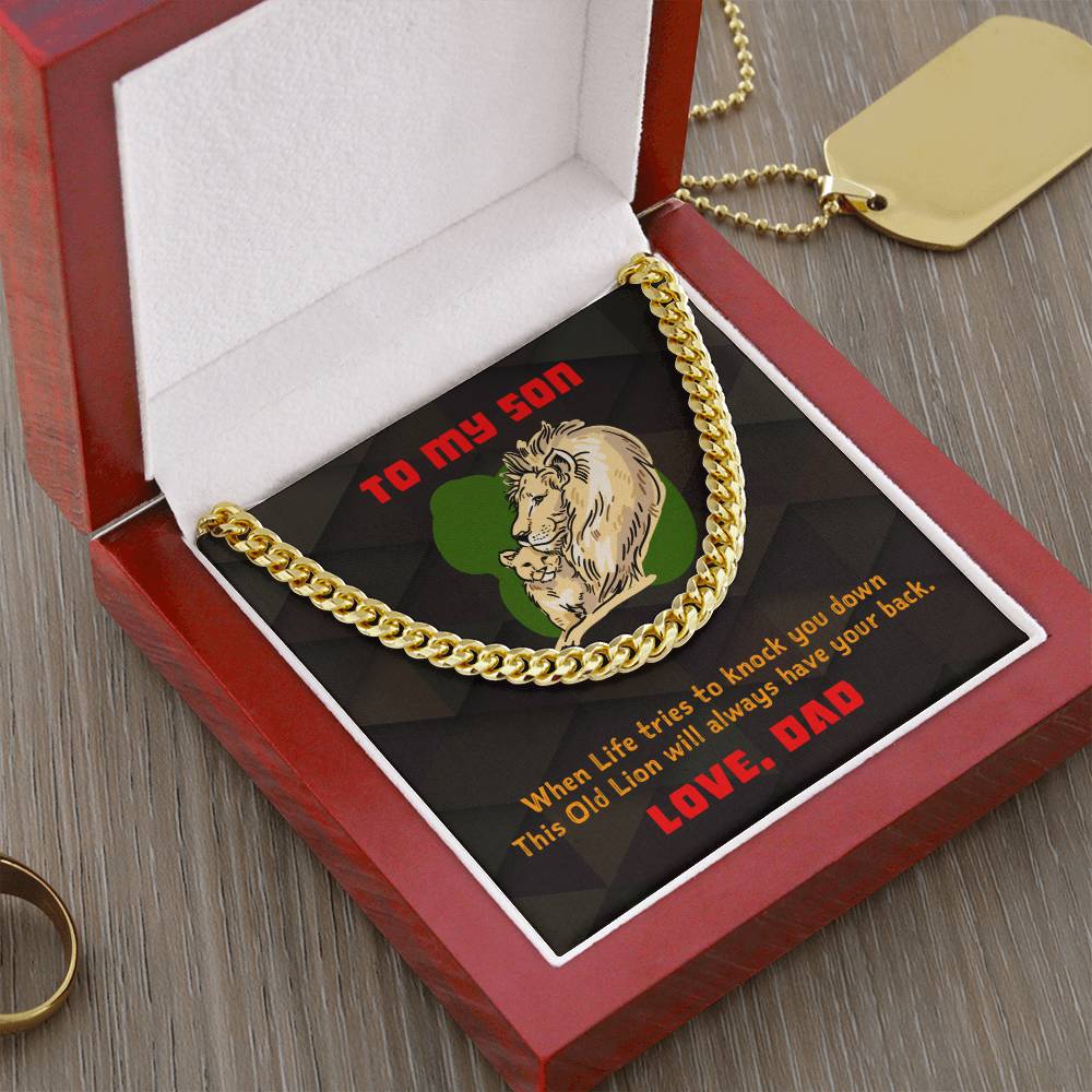 To My Son - Cuban Link Chain