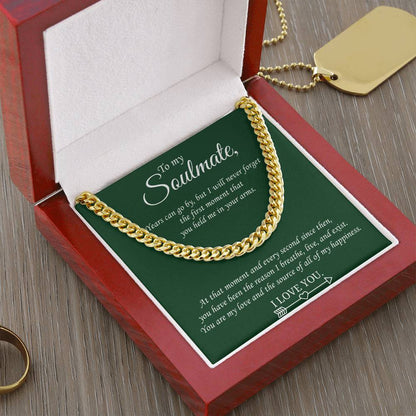 Valentine's Gift Cuban Necklace Gift For Boyfriendsoulmatehusband - You Are My Love And The Source Of All Of My Happin Cuban Link Chain