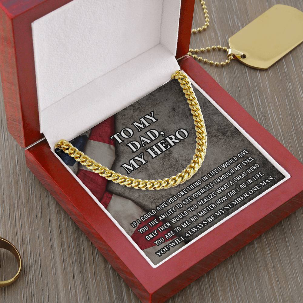 Gifts For Dad From Daughter Fathers Day Gift From Son Silver Cuban Link Chain Dad Birthday Gift Father Of The Bride Fa