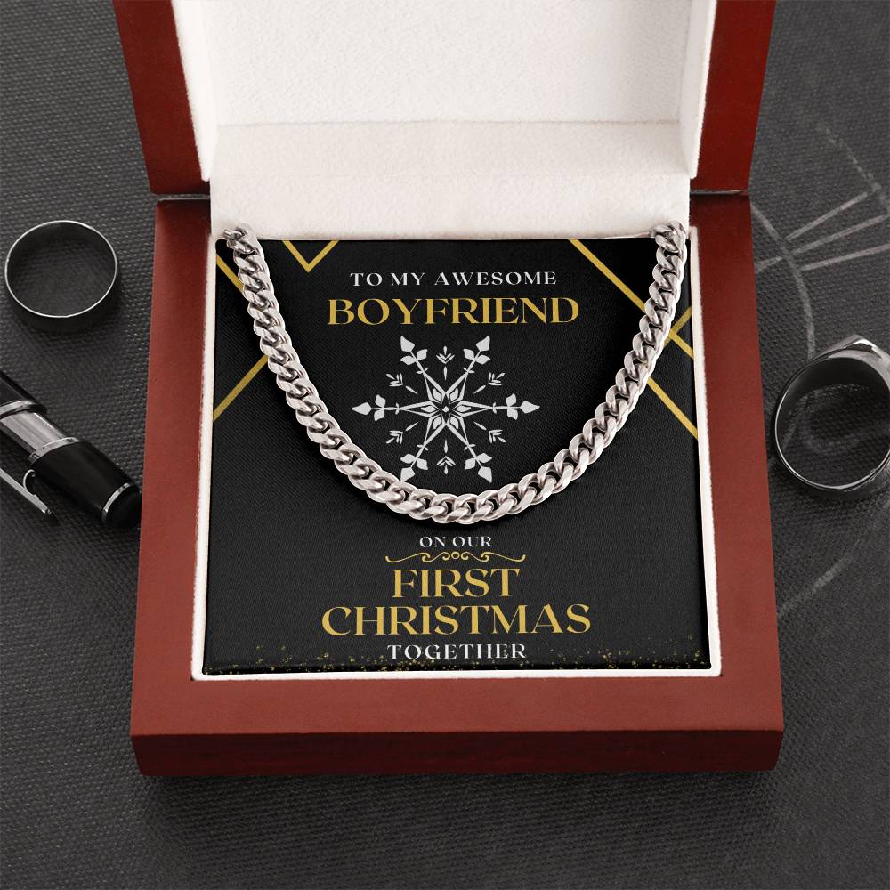 Chain Necklace To My Boyfriend On Our First Christmas Together Cuban Link Chain