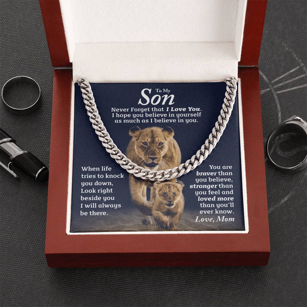 Perfect Gift For Son Cuban Link Chain