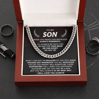 Gift For Son - Each Passing Day - Cuban Cuban Link Chain
