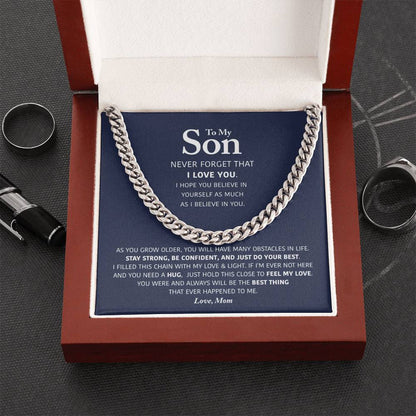 My Son - Be Confident - Cuban Link Chain