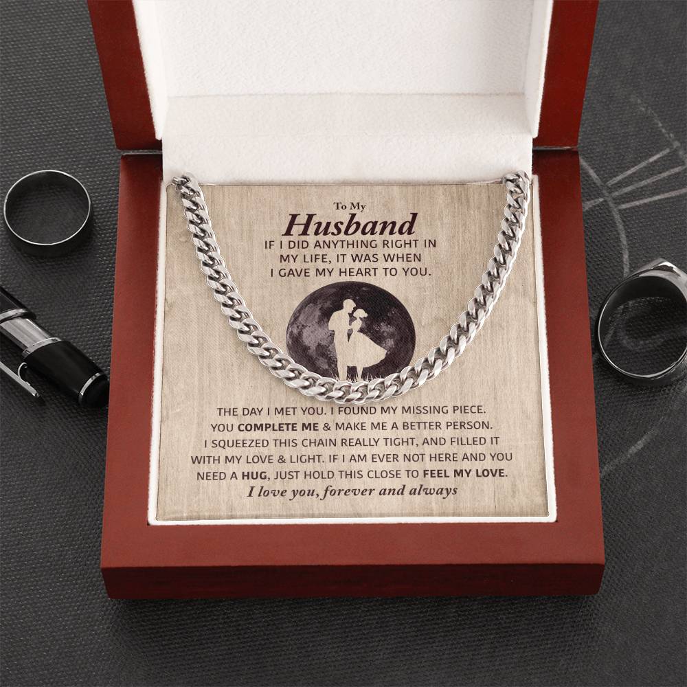 Perfect Gift For Husband Cuban Link Chain