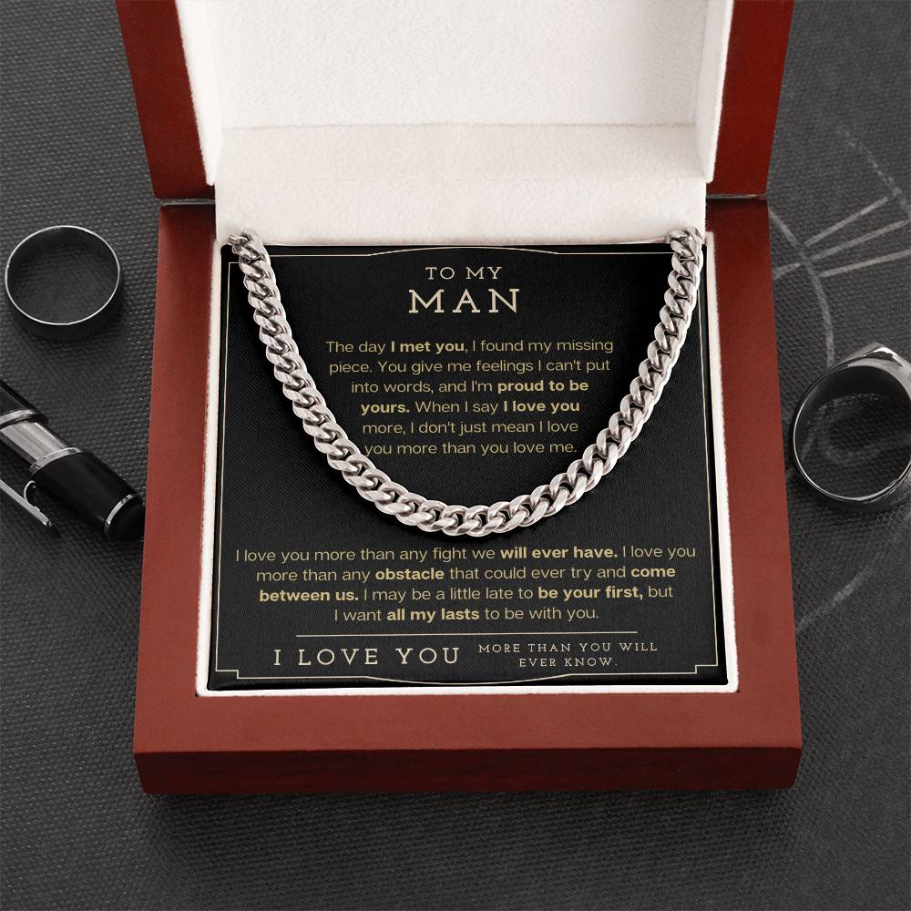 To My Man - Cuban Link Chain