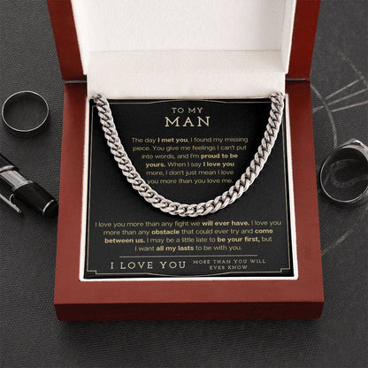 To My Man - Cuban Link Chain