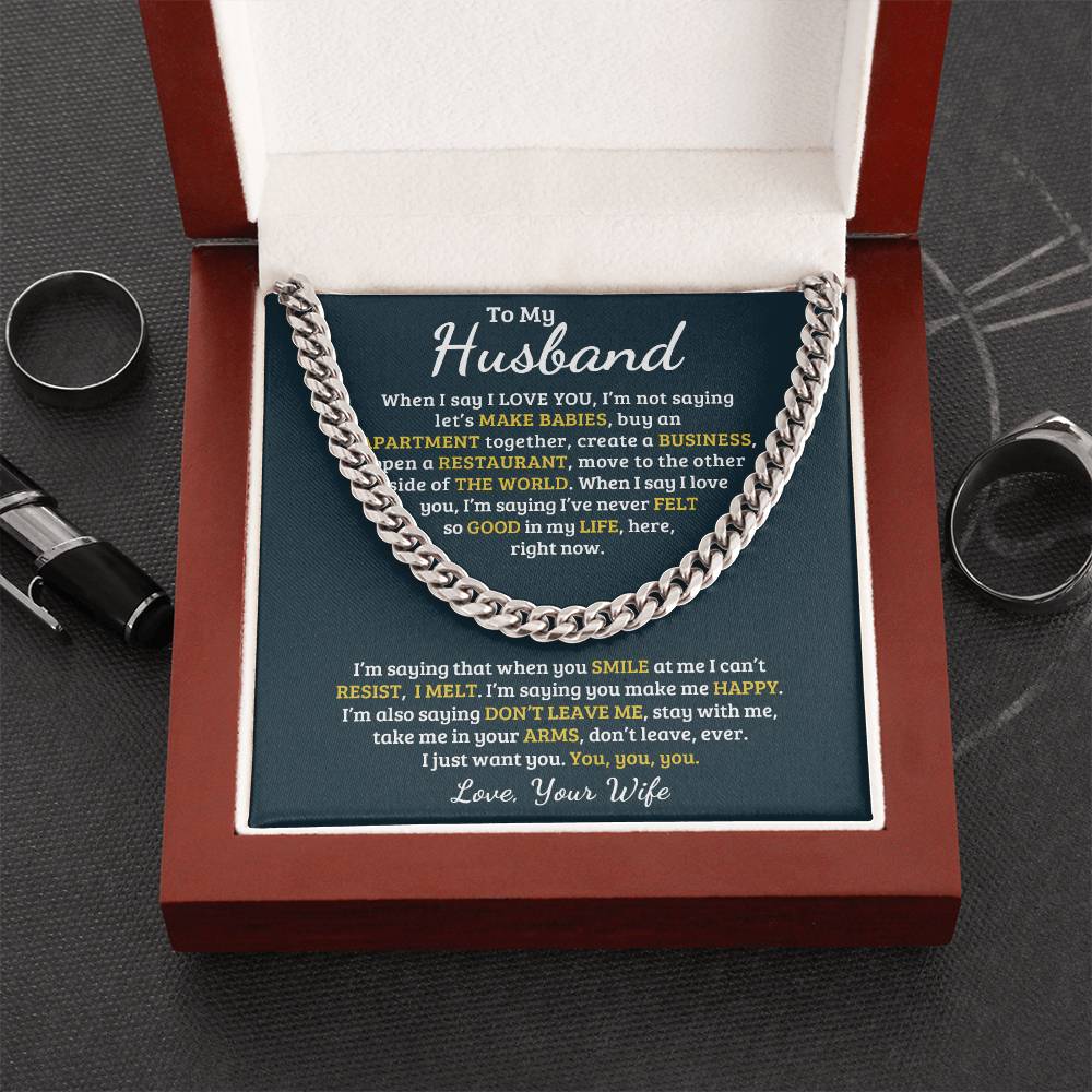 Best Gift For Your Husband Cuban Link Chain