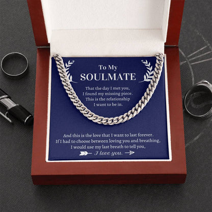 Valentine's Gift For Him - This Is The Love That I Want To Last Forever Cuban Link Chain