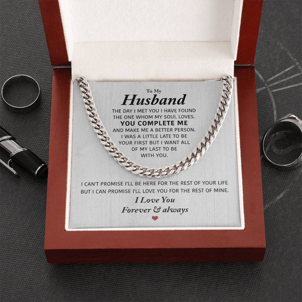 Perfect Gift For Husband Cuban Link Chain