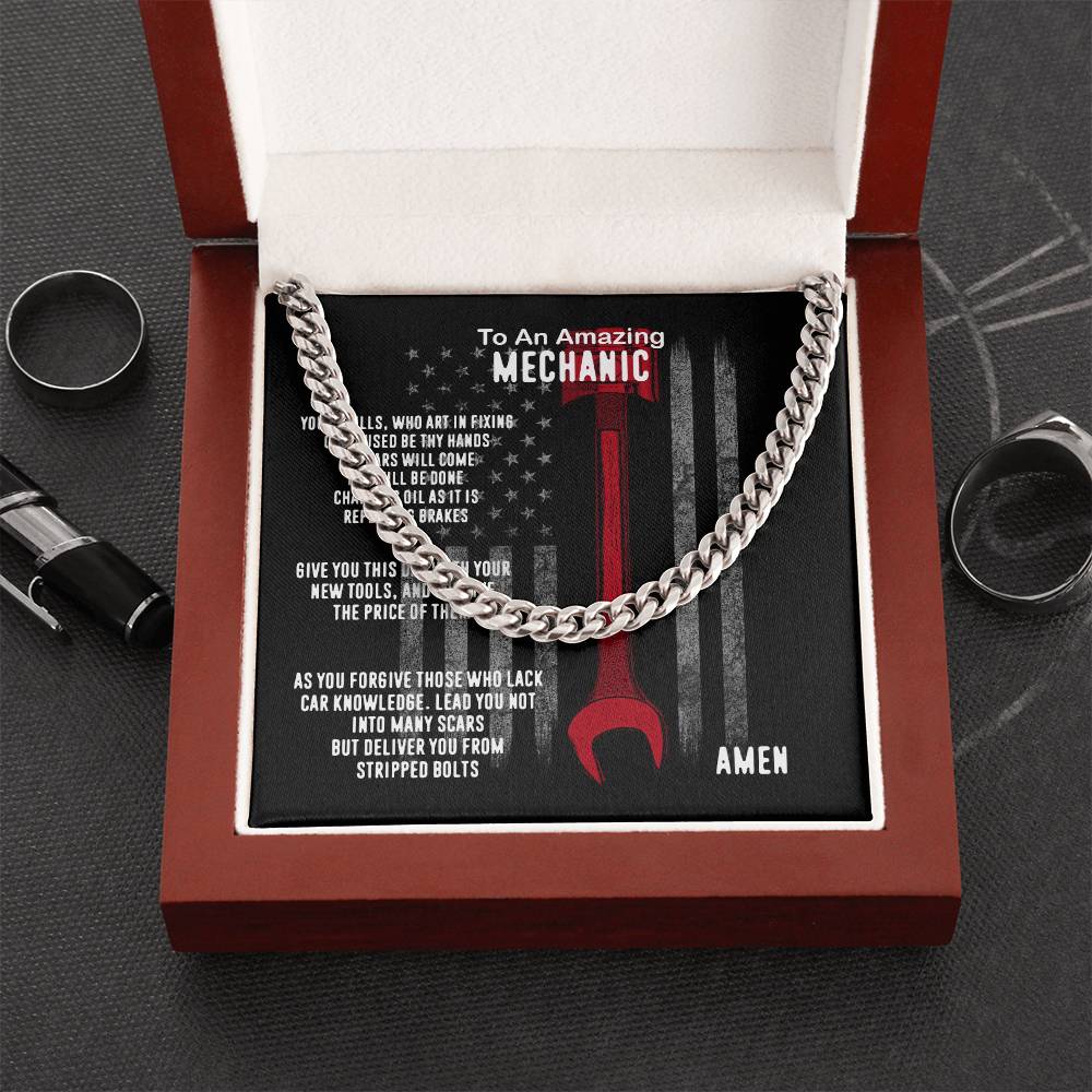 Mechanic Prayer Cuban Link Chain