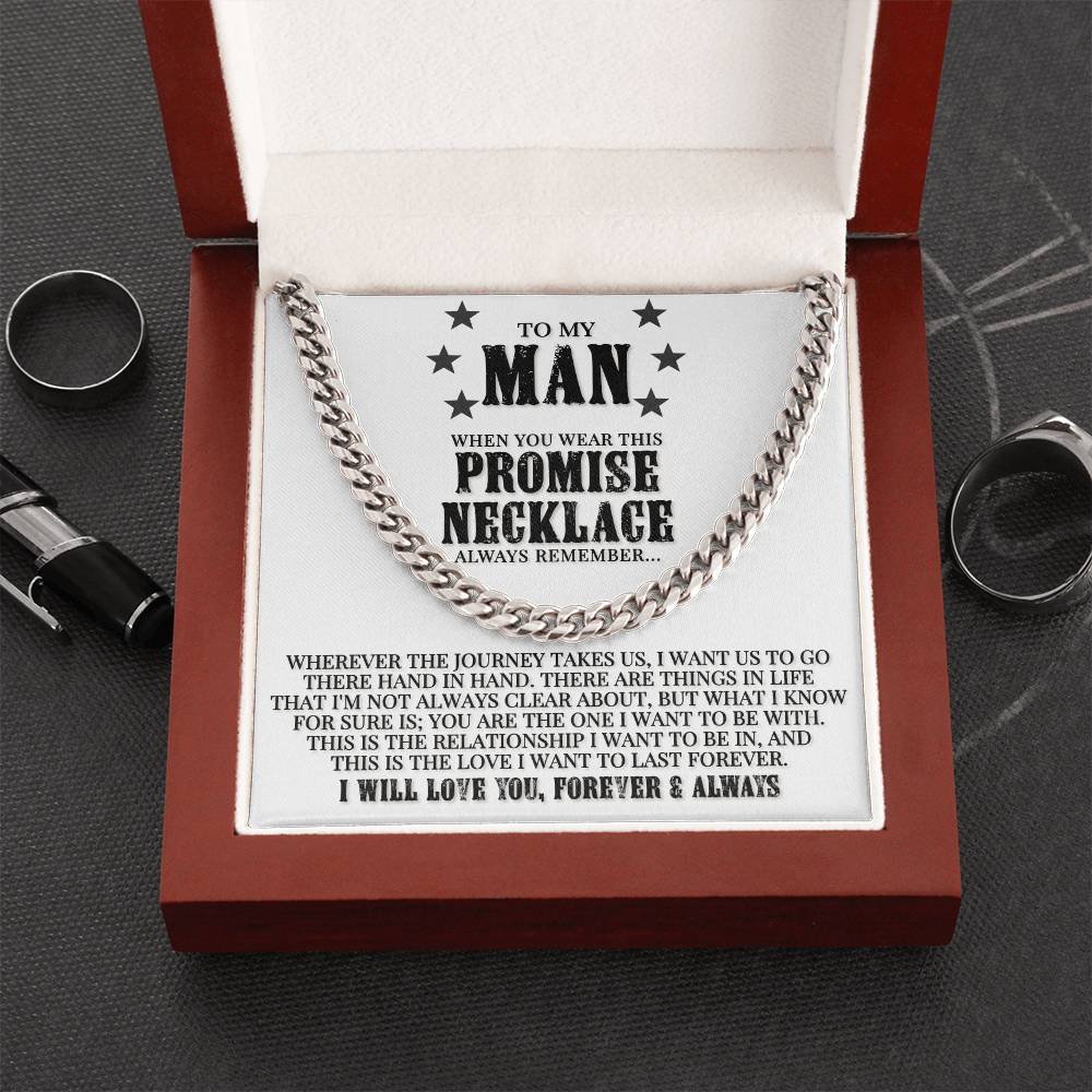 Promise Necklace - Cuban Link Chain Necklace