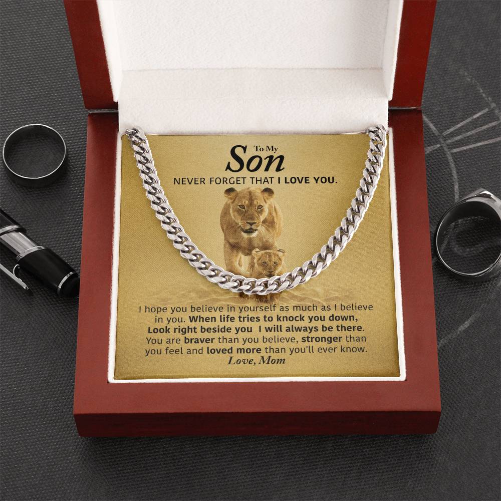 Perfect Gift For Son Cuban Link Chain