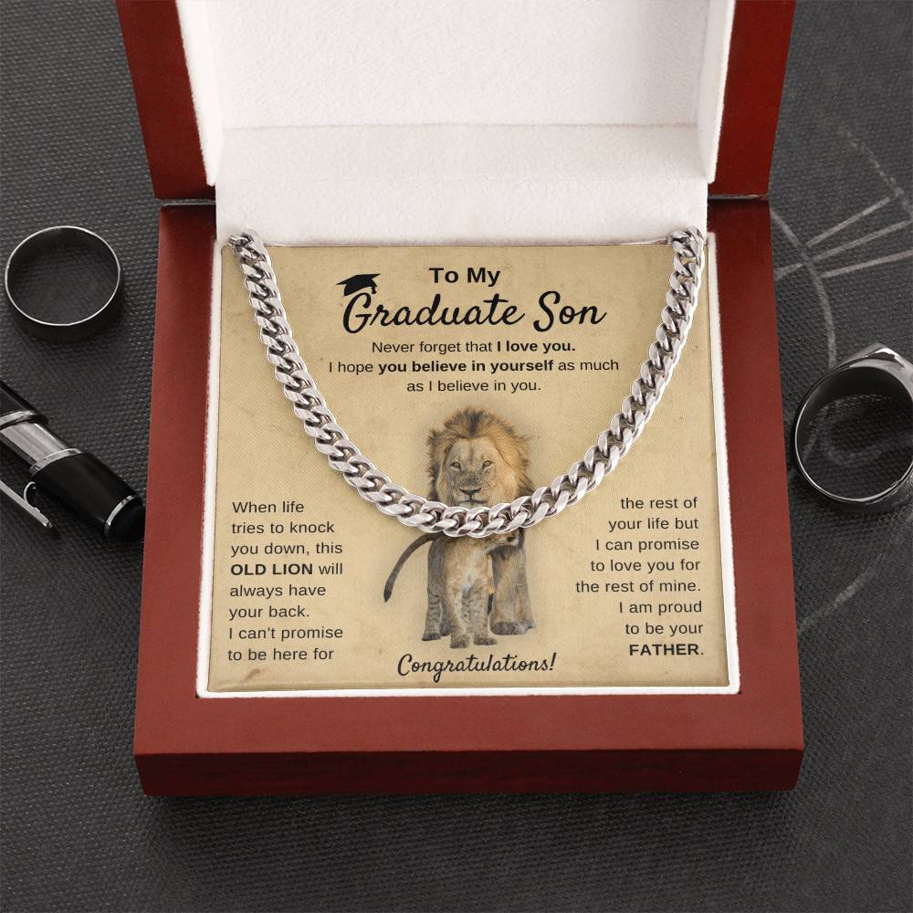Graduation 2022 - I'm Proud Of You - Cuban Chain Cuban Link Chain