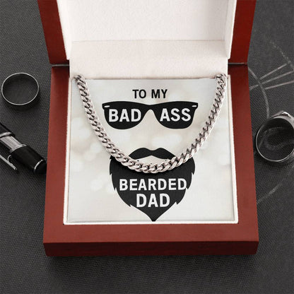 Bad Ass Dad  Cuban Link Chain Necklace