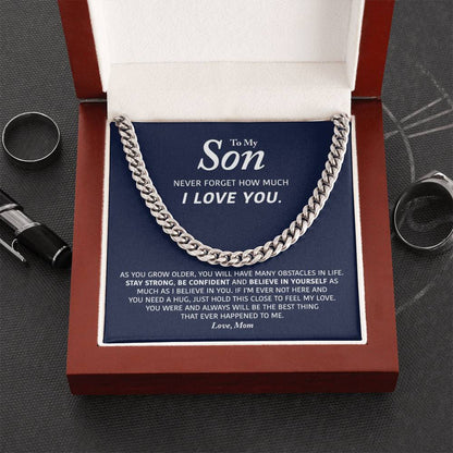 My Son- Be Confident - Cuban Link Chain