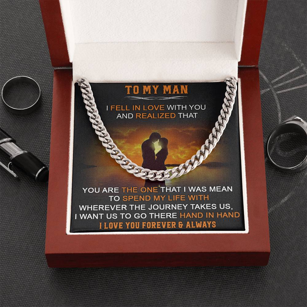 Gift For Your Man - Fell In Love - Cuban Link Cuban Link Chain