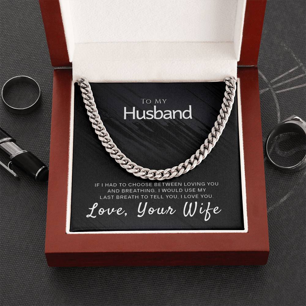 Perfect Gift For Husband Cuban Link Chain
