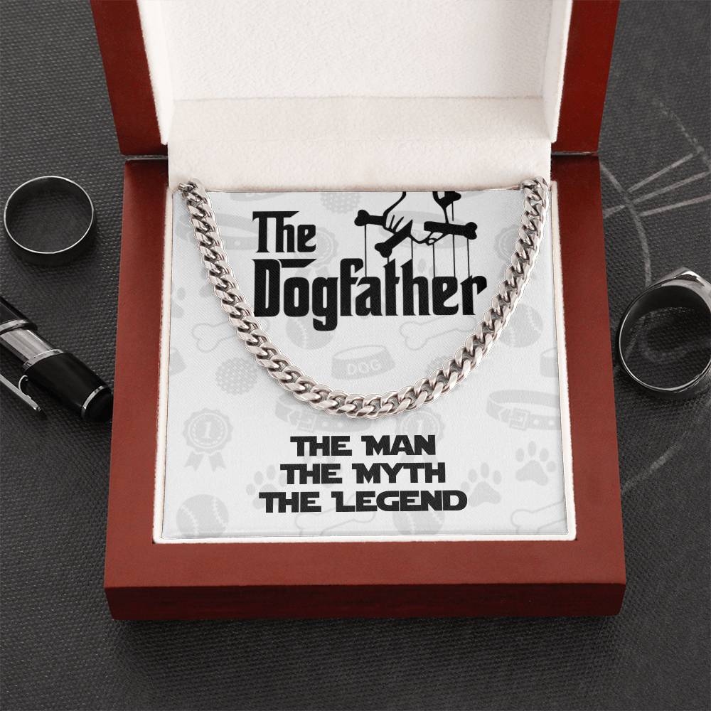 Dog Dad Jewelry For Him Necklace For Men Gifts For Dog Lovers Chains For Men Gifts For Boyfriend Link Chain Gifts From Cuban Link Chain