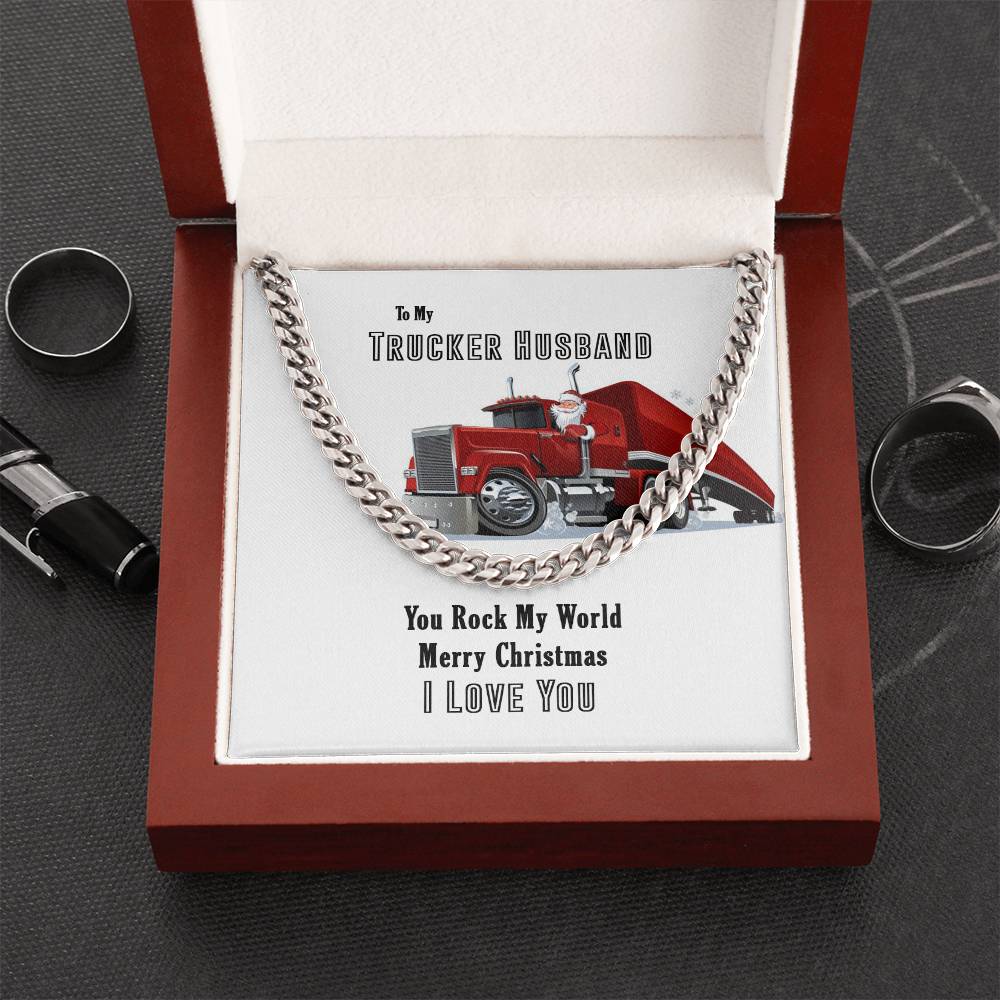 Trucker Husband Cuban Link Chain