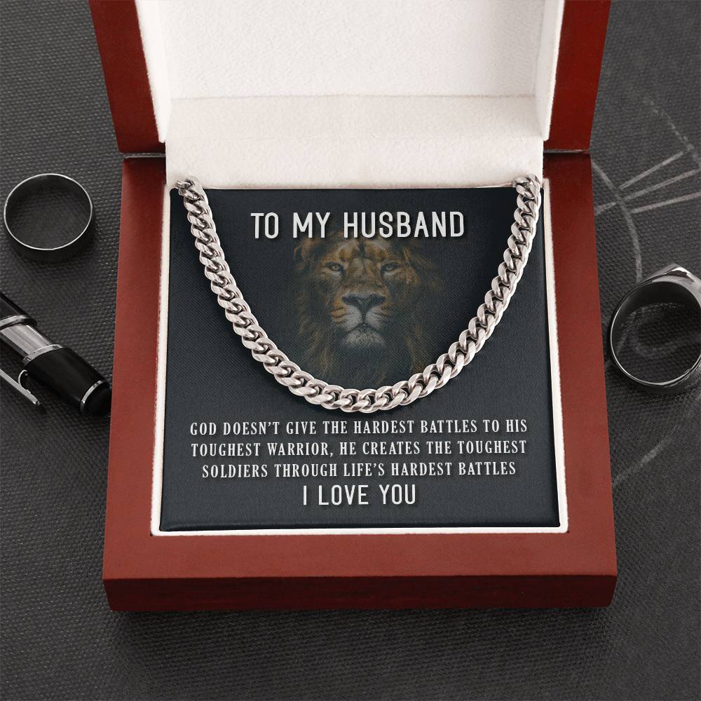 To My Husband - The Impressive Cuban Link Chain Necklace