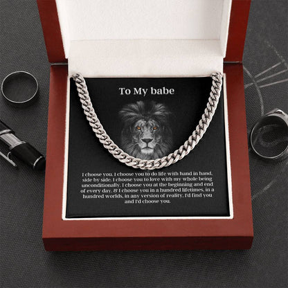 Fierce Love Cuban Link Chain Necklace