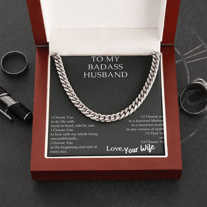 Share Your Love With This Sturdy Necklace. Cuban Link Chain