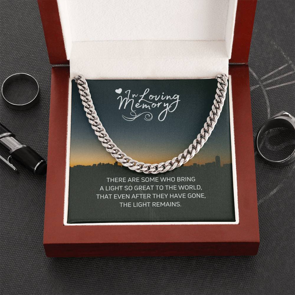 In Loving Memories Cuban Link Chain